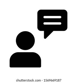 use bubble vector glyph flat icon 