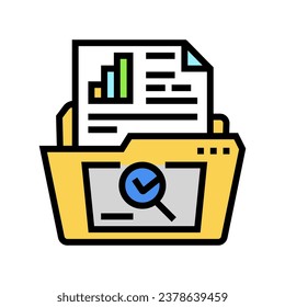 use case analysis color icon vector. use case analysis sign. isolated symbol illustration