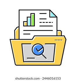 use case analysis color icon vector. use case analysis sign. isolated symbol illustration