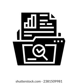 use case analysis glyph icon vector. use case analysis sign. isolated symbol illustration