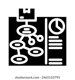 use case analysis glyph icon vector. use case analysis sign. isolated symbol illustration