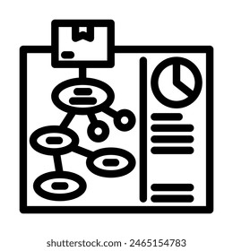 use case analysis line icon vector. use case analysis sign. isolated contour symbol black illustration