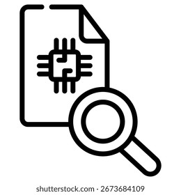 Icono de Web de caso de uso en estilo de esquema