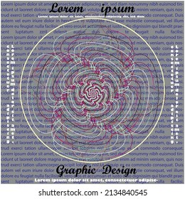 It is the use of circles and lines in the design.