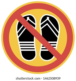 The use of clothing on territory.
No open toe shoes,flip flops or sandals beyond this point.