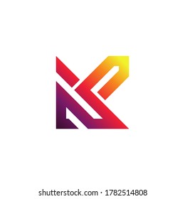 use the concept letter K abstract with full color