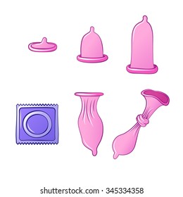 the use of condoms, contraceptive stages dressing