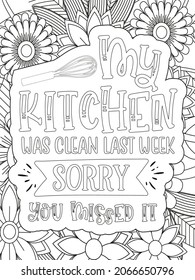 Ich verwende Cookies, um meine Leistung zu verbessern. Funny Cookie Zitat und Doodles. Handgezeichnete Schrift und Illustration zum Färben des Buches.