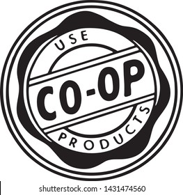 Utiliser les produits Coop - Bannière publicitaire rétro