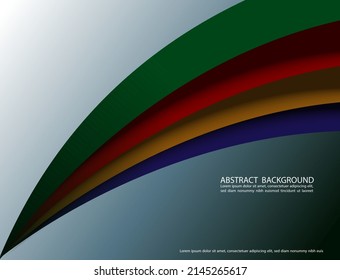 It is the use of curves and colors in the design, used for backgrounds, etc.