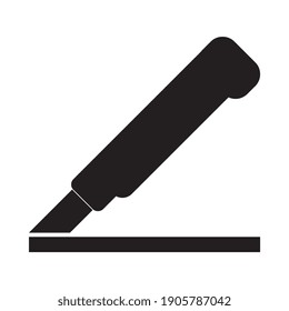 Usar icono de corte, símbolo de empaquetado
