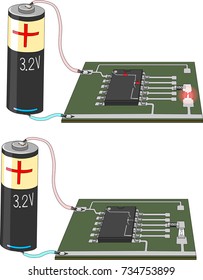 Use of digital integrated circuit outputs