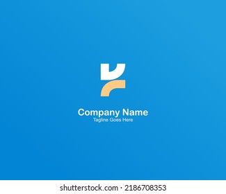 El uso de un concepto elegante y dinámico en el logotipo de la letra "K"
