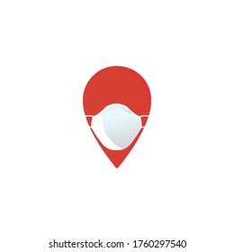 Use face mask in pin location.Red zone of face mask in pin location