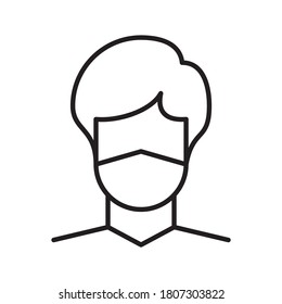 Gesichtsmasken-Vektor-Vektorgrafik verwenden