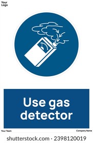 Use gas detector signs symbols standard iso 7010