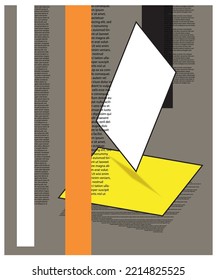 It is the use of geometric shapes and create dimension.