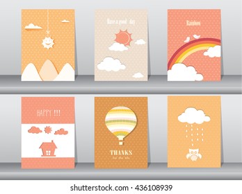 Use for greeting and invitation card,paper design cards,Vector illustrations