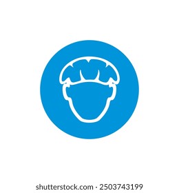 use hair net  icon symbol sign vector