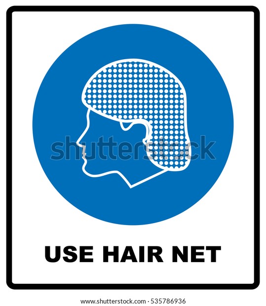 Use hair net sign.\
Vector illustration