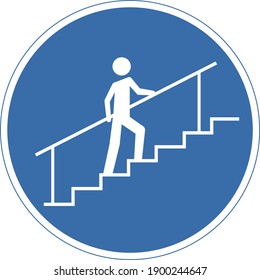 Use Hand Rail handrail ladder sign stairs steps 