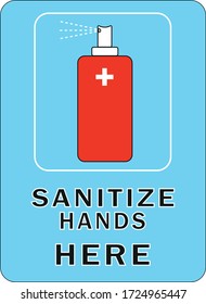 Usa el símbolo y el signo del sanitizador de manos. Saneamiento manual, lavado de mano con gel de alcohol para protegerlo de los gérmenes y dejar de esparcirse Covid19 o Coronavirus, concepto de control de infecciones