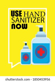 use a hand sanitizer to protect yourself and others