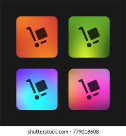 Use Hand Truck four color gradient app icon design