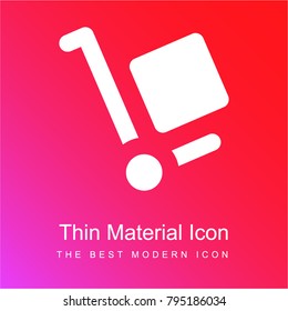 Use Hand Truck red and pink gradient material white icon minimal design