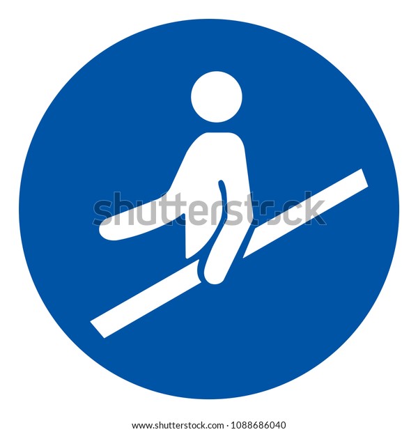 Use Handrail Symbol Sign Vector Illustration Stock Vector (Royalty Free ...