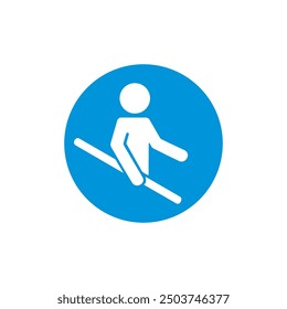 use handrails icon symbol sign vector