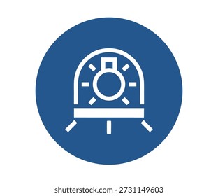 Use lamp in luminaire with shield vector design mandatory safety sign standard ISO 7010 vector design and illustration.
