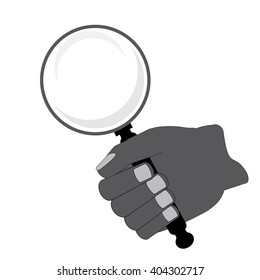 Use a magnifying glass to find things