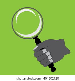 Use a magnifying glass to find things