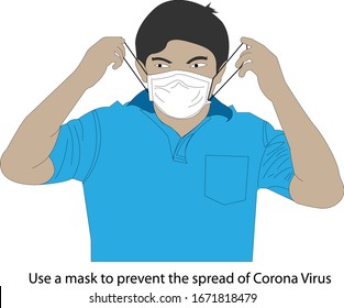 use a mask to prevent the spread of corona virus