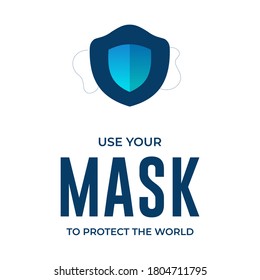 Usar máscara para proteger al mundo