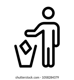 Use Me Trash Sign