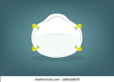 Use medical mask to protect the respiratory system from the critical air pollution, dust and covid-19 virus in the air.