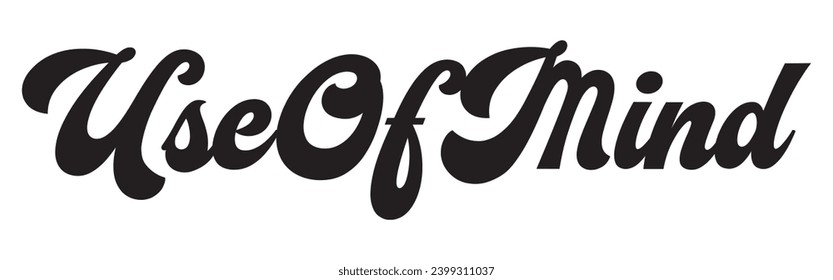 uso de texto mental sobre fondo blanco.