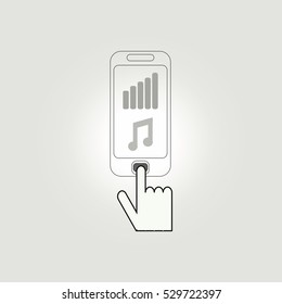 The use of mobile for entertainment.