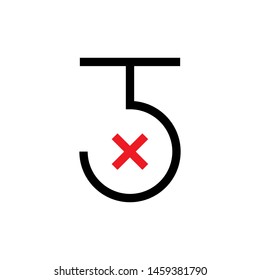 Use No Hook. Goods Handling Rule Illustration. Applied as Trendy Symbol for Design Elements, Websites, Presentation and Application - Vector.