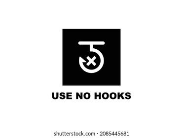 Use no hooks cardboard simple flat icon vector illustration