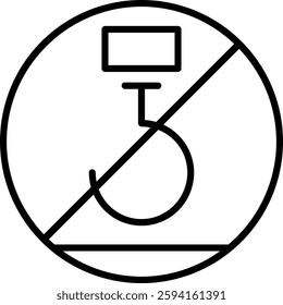 Use No Hooks Line Vector Icon Design