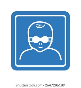 Use opaque eye protection for infants