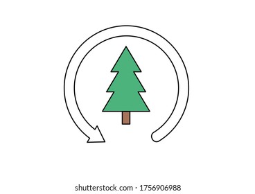 Use recycle paper to minimise cutting down the trees