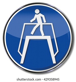 Use safe footbridges in this area
