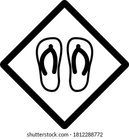 Usar el deslizador en el área de piscina Concepto Vector Icono Diseño, reglas de seguridad de piscina y playa en fondo blanco
