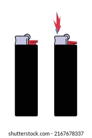 Benutzen Sie ein beliebtes Standardfeuerzeug mit einem kurzen, einfachen Design in Ihrer Arbeit. Einfache Zündung und bequeme Verwendung. Raucherzubehör mit Gasfüllung.