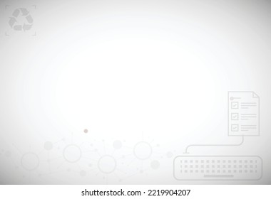 Use technology to reduce paper recycling, Recycling Concept.