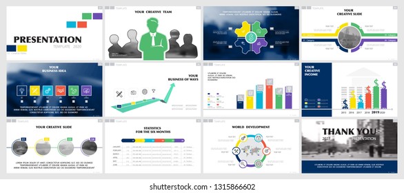 Use in a template for business presentations. Multi-colored elements on a white background. Multipurpose slide. information graph, monitor, postcard, corporate report, advertising, marketing, banner